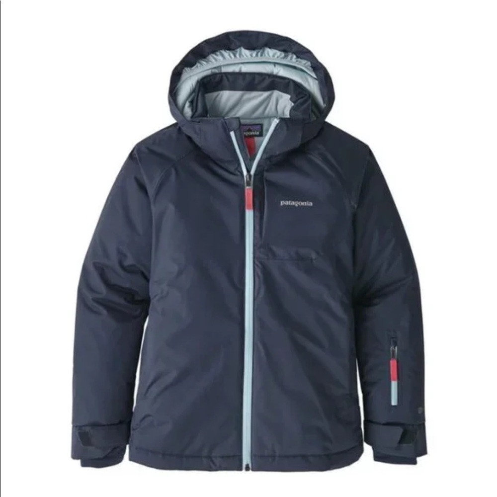 Girls Navy Patagonia ski coat